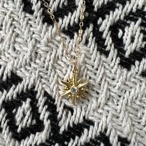14k star necklace